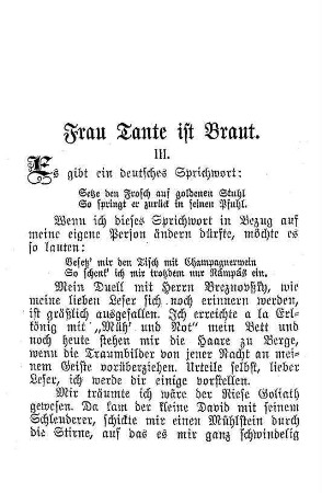 Frau Tante ist Braut