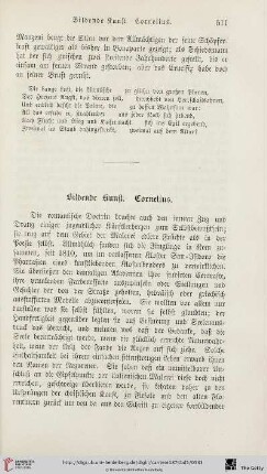 Bildende Kunst. Cornelius