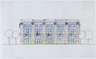 Wohnhaus mit Dreispänner (nicht realisiert) – Ansicht