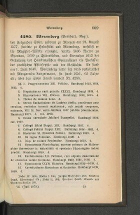 4285. Weremberg (Bernhard, Mag.)