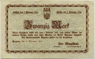 Gutschein - 20 Mark