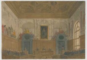 Thiersch, Friedrich von; München; Justizpalast - Schwurgerichtssaal (Perspektive)