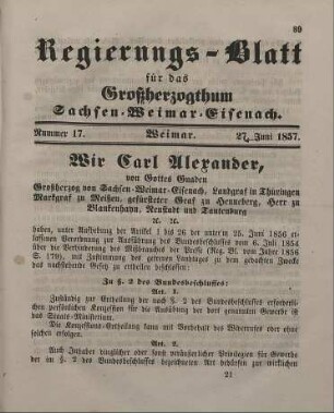 Nr. 17 : 27. Juni 1857