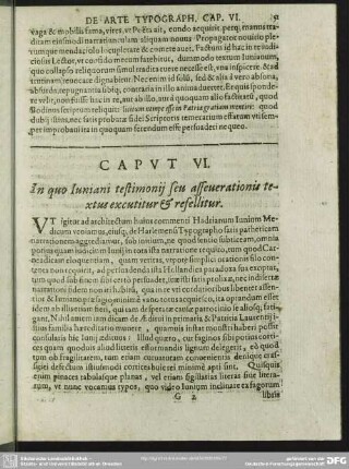 Caput VI. In quo Iuniani testimonii seu asseverationis textus excutitur & refellitur