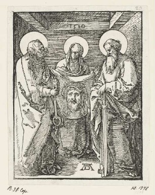 Veronika zwischen den Heiligen Peter und Paul