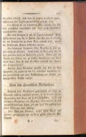 Von den chronischen Geschwüren