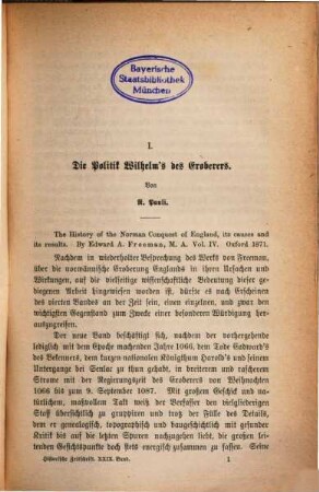 Historische Zeitschrift : HZ. 29. 1873