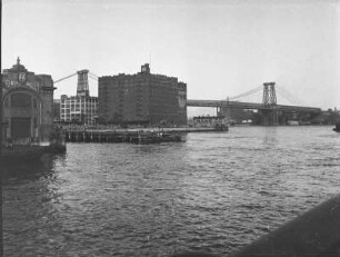 Manhattan Bridge : Blick auf die Manhattan Bridge.