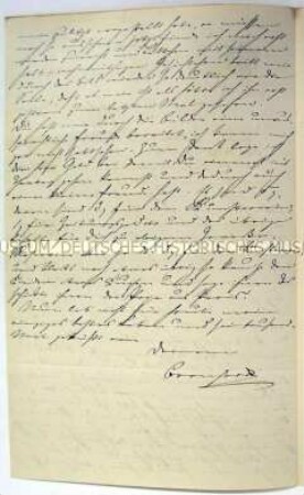 Notizblatt von Bernhard Rostosky