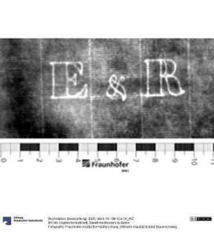 Buchstaben (zweikonturig): E&R