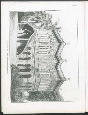 [Fotografía de] Exposición de Lima - Pabellón presidencial
