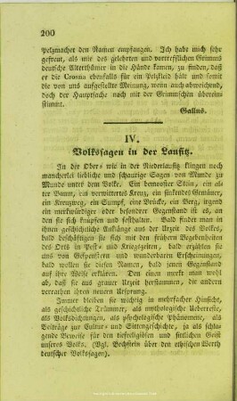 Volkssagen in der Lausitz