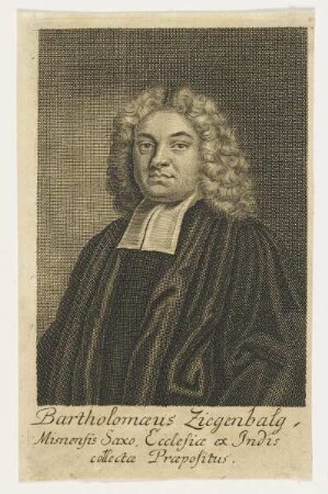Bildnis des Bartholomaeus Ziegenbalg