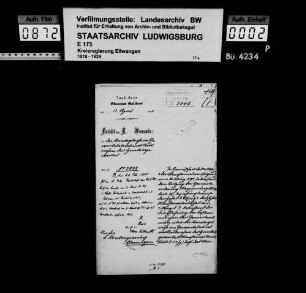 Sonntagsruhe im Gewerbebetrieb mit Ausnahme des Handelsgewerbes, OA Gaildorf