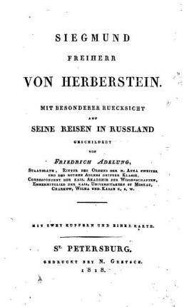 Siegmund Freiherr von Herberstein