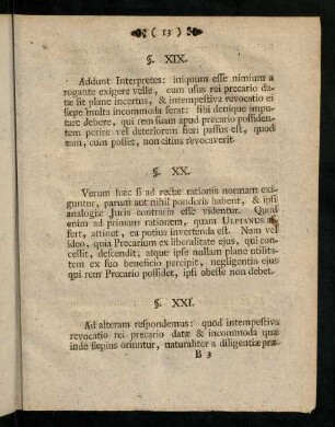 13-16, § XIX - XXV; Corollaria