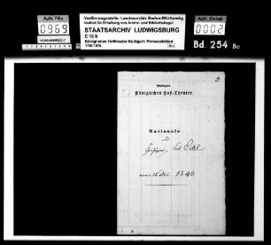 Eitel, Karl Immanuel Gottlieb; Chorsänger; ausgesch.: 1841
