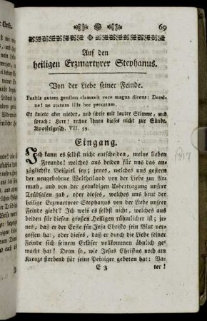 Auf den heiligen Erzmartyrer Stephanus.