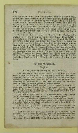 Dritter Abschnitt. Satzlehre