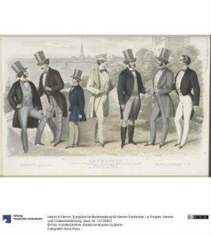 Europäische Modenzeitung für Herren-Garderobe: Le Progrès: Herren- und Knabenbekleidung