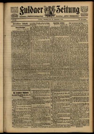 Zweite Ausgabe vom Samstag, den 17. November 1906.