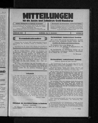 Jahrgang 1933, Hamburg, den 31. Dezember, Nummer 53