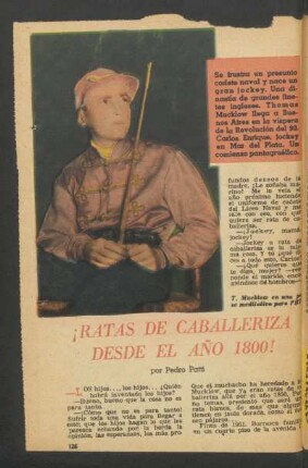 ¡Ratas de caballeriza desde el año 1800!