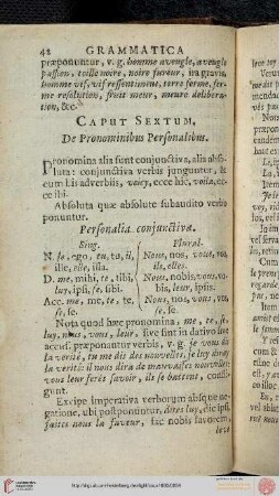 Cap. VI: De Pronominibus Personalibus