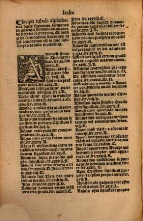 Opus admodum insigne de adventu Domini
