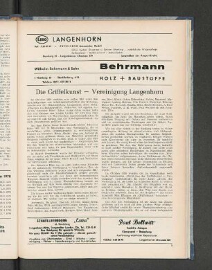 Die Griffelkunst - Vereinigung Langenhorn