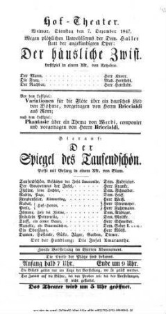 Der häusliche Zwist
