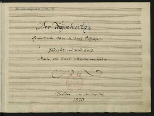 Der Freischütz; J 277; WeV C.7; op.77