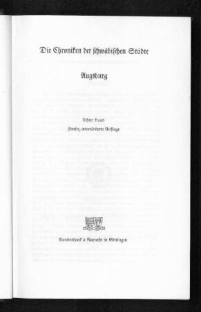 1928 / 33: Augsburg, Bd. 8