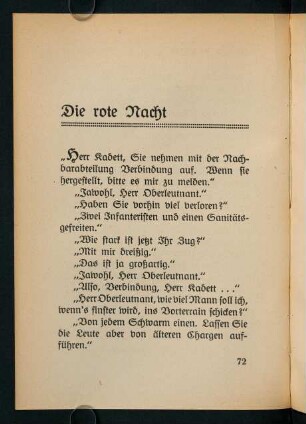 72-84, Die rote Nacht
