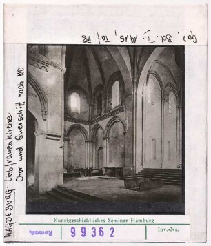 Magdeburg: Liebfrauenkirche, Chor und Querschnitt nach Nordosten