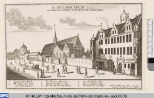 Die Paulinerkirche und das Fürstenhaus in Leipzig