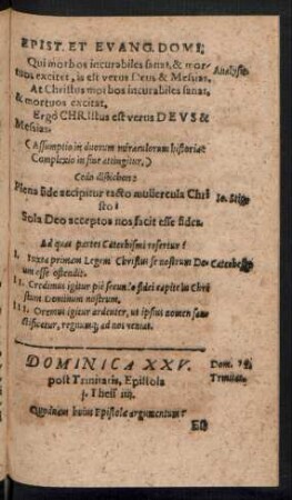 Dominica XXV. post Trinitatis ...