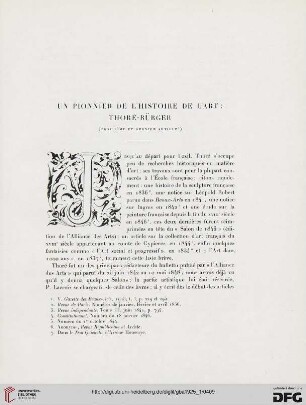 5. Pér. 11.1925: Un pionnier de l'histoire de l'art: Thore-Bürger, [3]