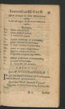 Caput III. Quae est Secunda Figura?