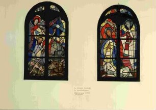 Entwürfe für zwei Glasfenster in der Evangelischen Kirche in Ebernburg