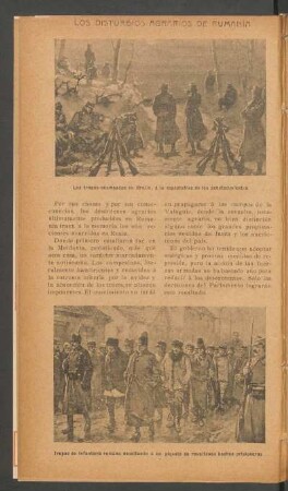 Los disturbios agrarios de Rumanía