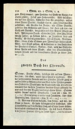 Das zweyte Buch der Chronike