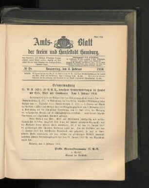 No. 28, 3. Februar 1916