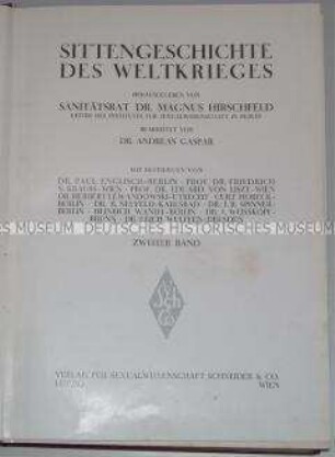 Sittengeschichte des Weltkrieges, Band 2