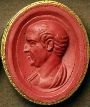Profilkopf eines Mannes (Daktyliothek, Das Alterthum nach Lippert und Visconti)
