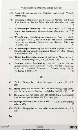 Glas (Nr. 632-659)