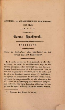 Geschied- en Aardrijkskundige Beschrijving der Stad grave, 1