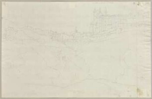 Urbino mit dem herzöglichen Schloss und der Verbindungsbrücke