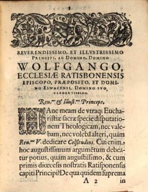 Dispvtatio Theologica, De Commvnione Evcharistica, Svb Vna, Vel Vtraqve Specie, Contra Nouatores