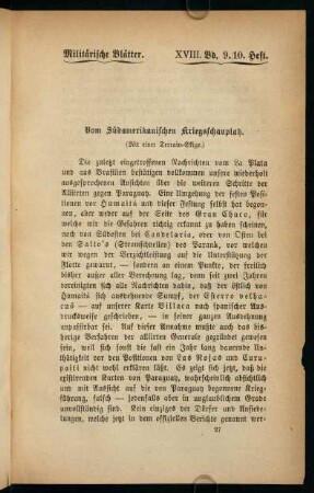 409-418, Vom Südamerikanischen Kriegsschauplatz